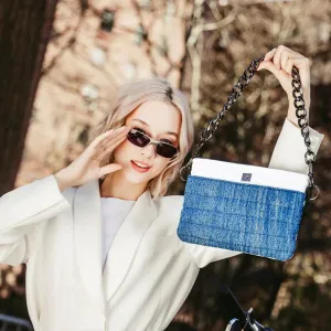 Downtown Crossbody in Traditional Stone Washed Denim