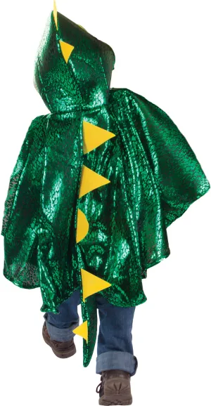 Dragon Toddler Cape, Green/Metallic, Size 2-3T