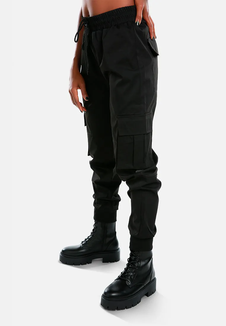 Drawstring Utility Pocket Cargo Pants
