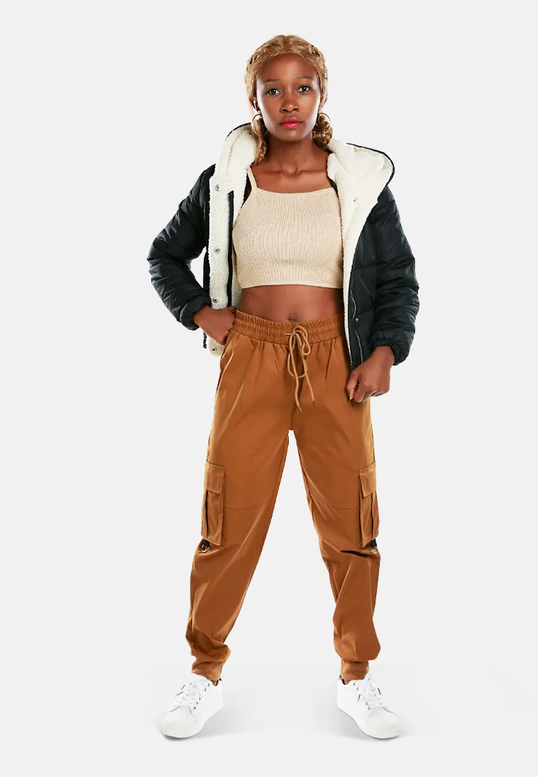 Drawstring Utility Pocket Cargo Pants