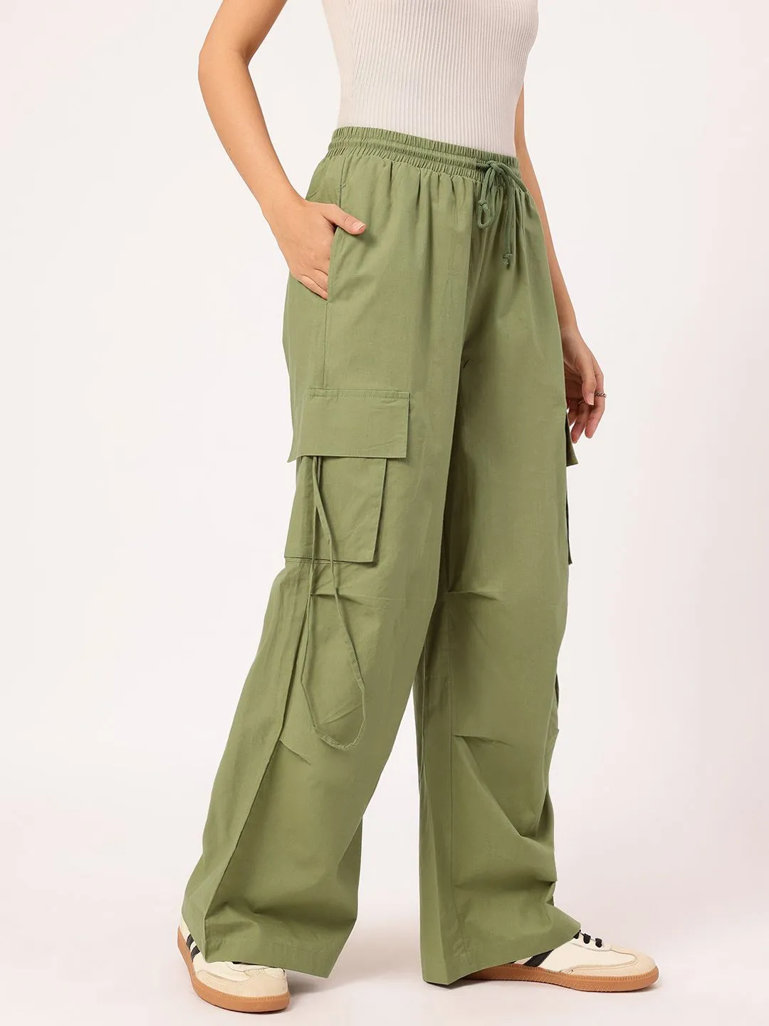 DressBerry Women Army Chic Cargo-Style Trousers
