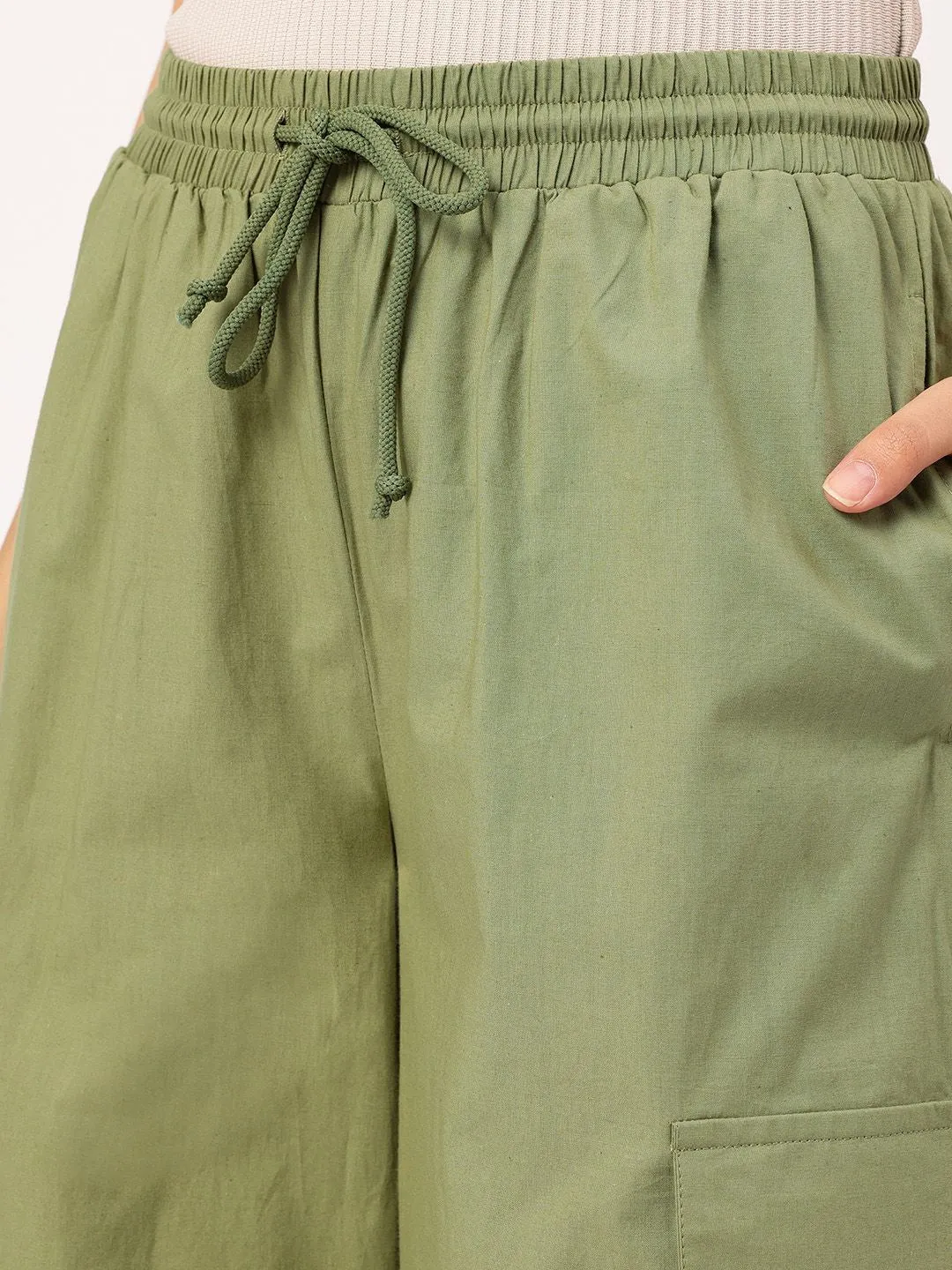 DressBerry Women Army Chic Cargo-Style Trousers