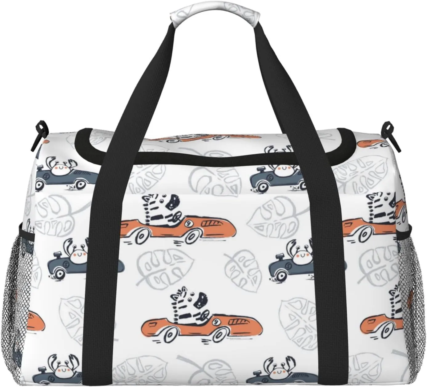 Duffle Bag for Travel, Zebra crab Weekender Overnight Duffel Bag, Carry On Bag Gym Bag for Women Men, Personal Item Travel Bag