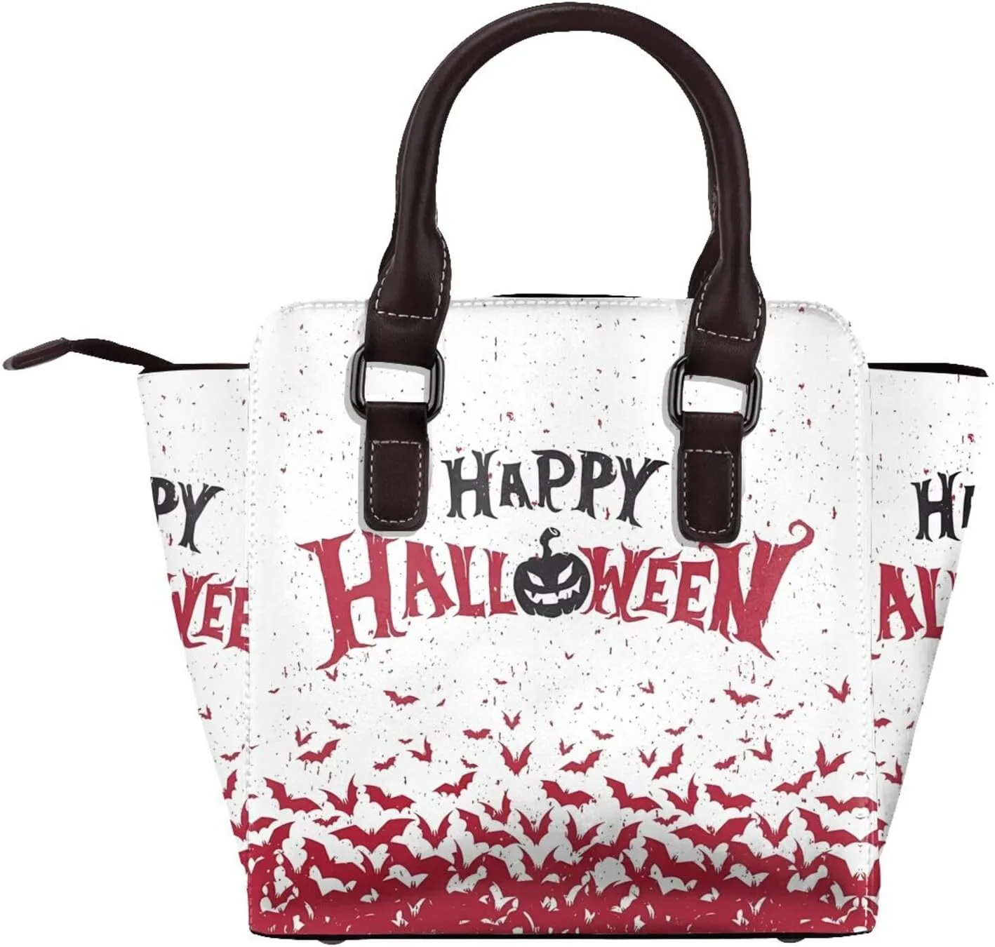 DWomen's Pu Leather Handbag Rivet Shoulder Bag Fashion Studded Top Handle Satchel Crossbody Tote Bag Punk Bag Purse