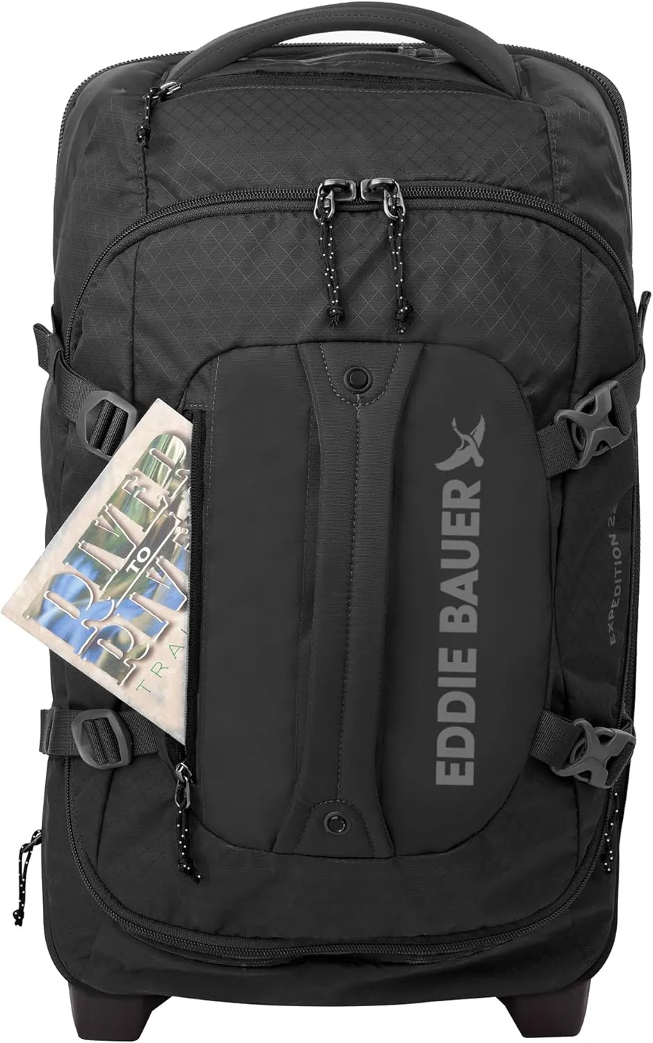 Eddie Bauer Expedition Duffel Bag 2.0-Made from Rugged Polycarbonate and Nylon, Black, 22L