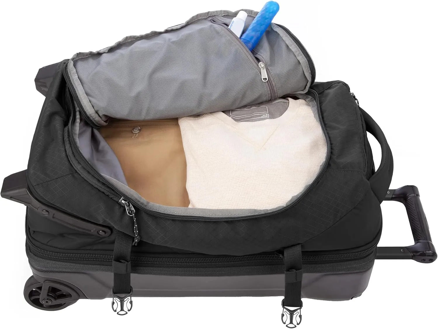 Eddie Bauer Expedition Duffel Bag 2.0-Made from Rugged Polycarbonate and Nylon, Black, 22L