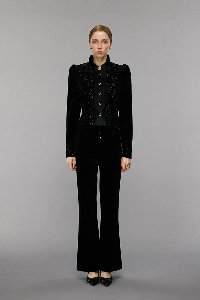 Embellished Velvet Jacket