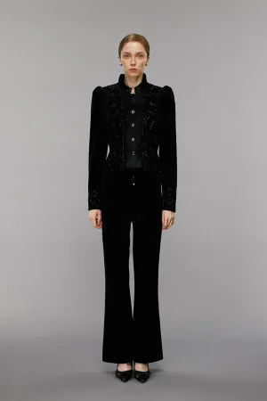 Embellished Velvet Jacket