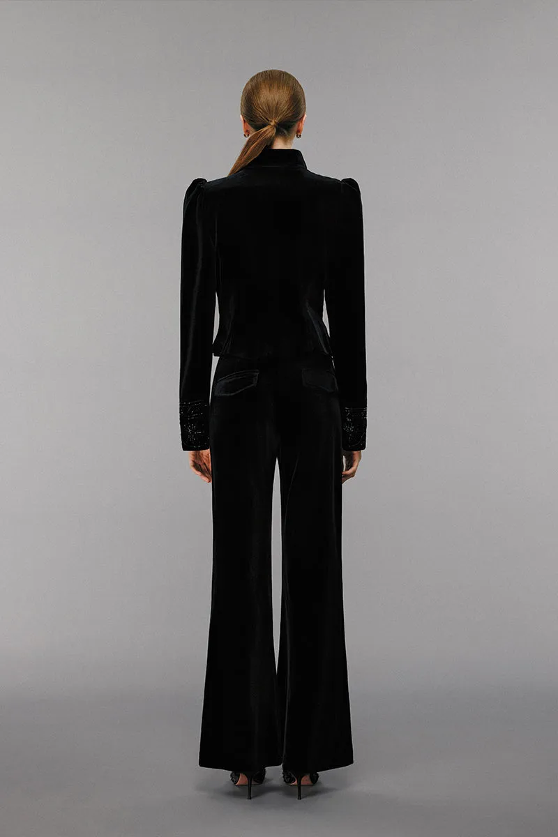 Embellished Velvet Jacket