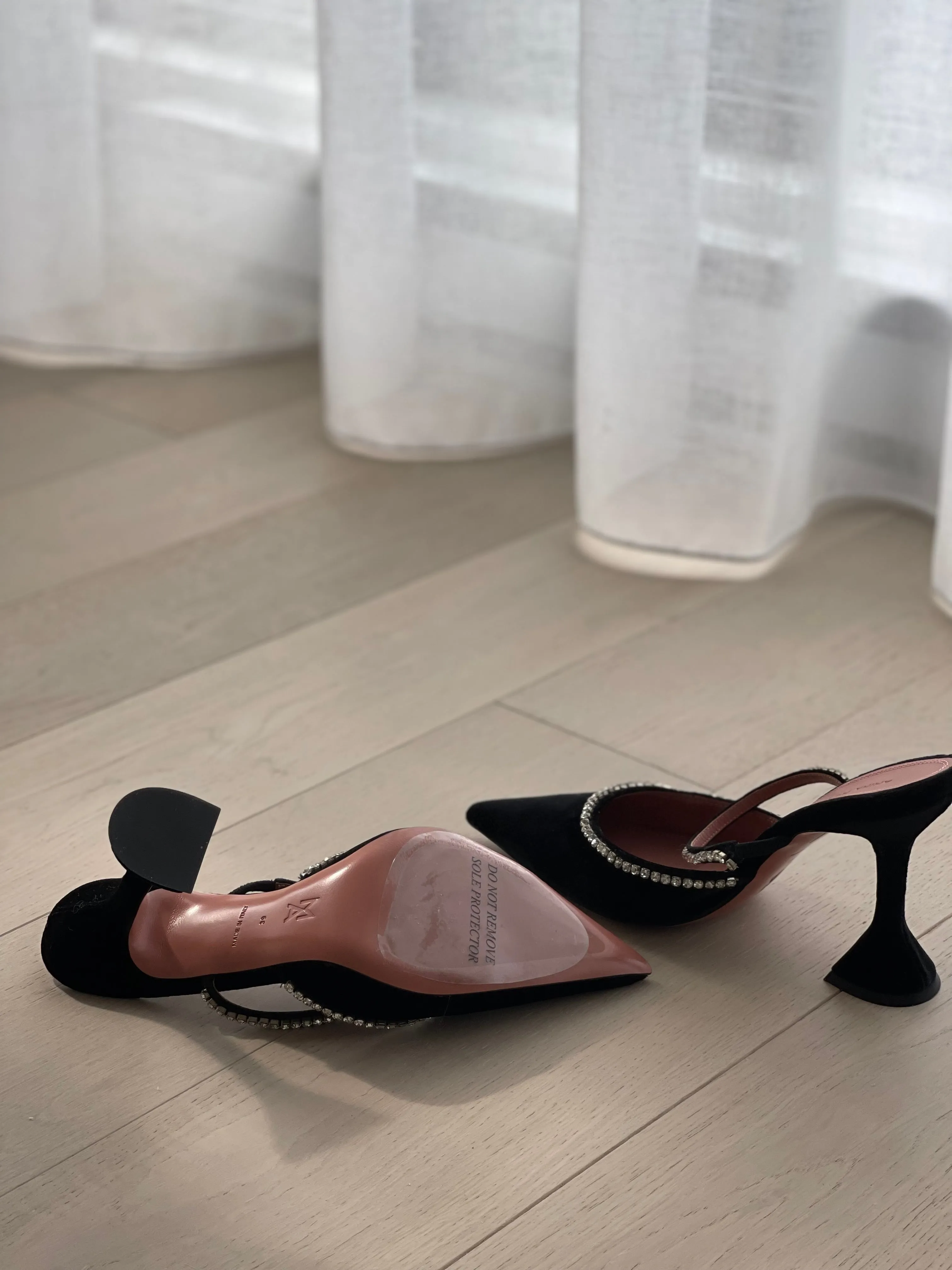 Embellished Velvet Mules