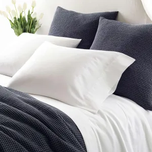 Essential Sateen White Sheet Set, Twin Size, White Solid Pattern