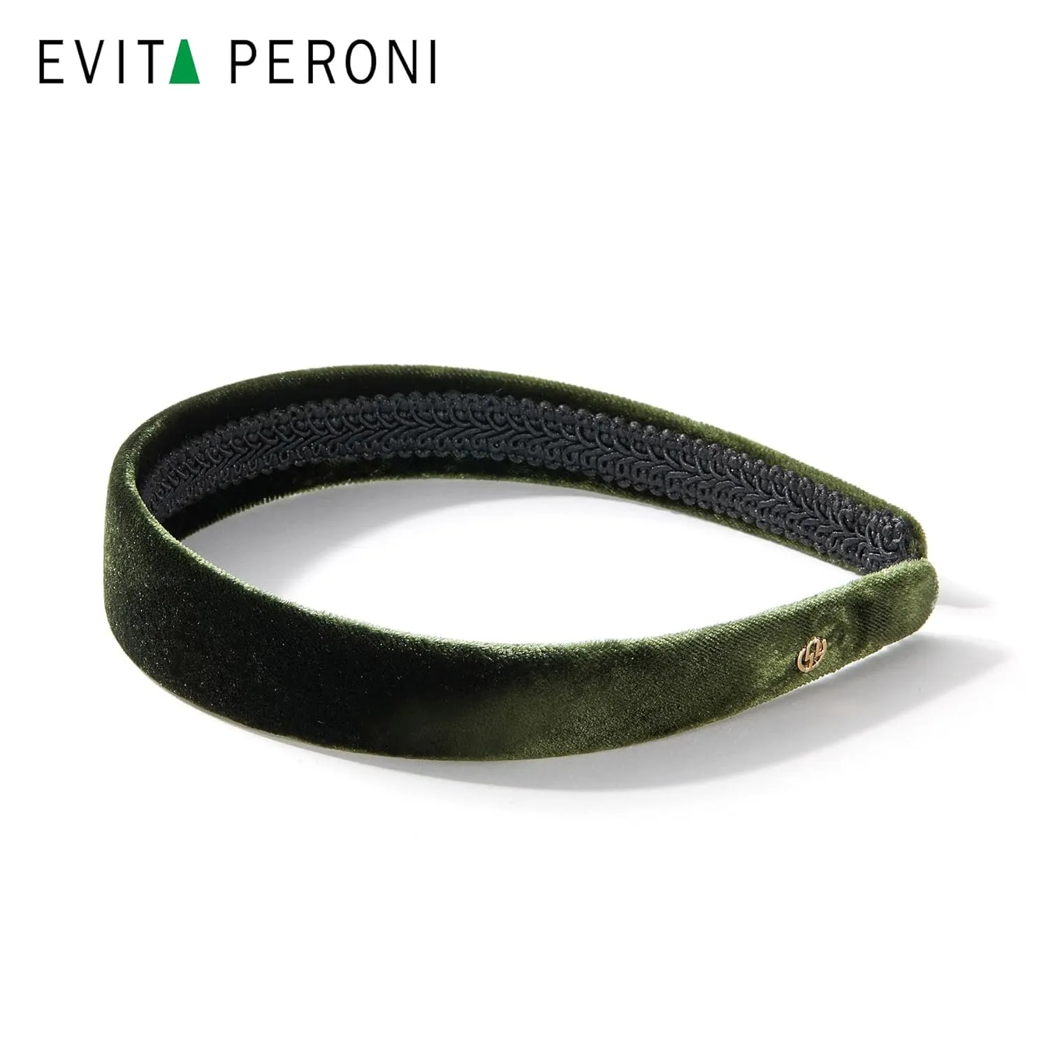 EVITA PERONI Thin Green Velvet Headbands for Women Fashion Headband No Slip Soft Hairband Comfortable HairBands for Women Girls Winter Hair Accessories