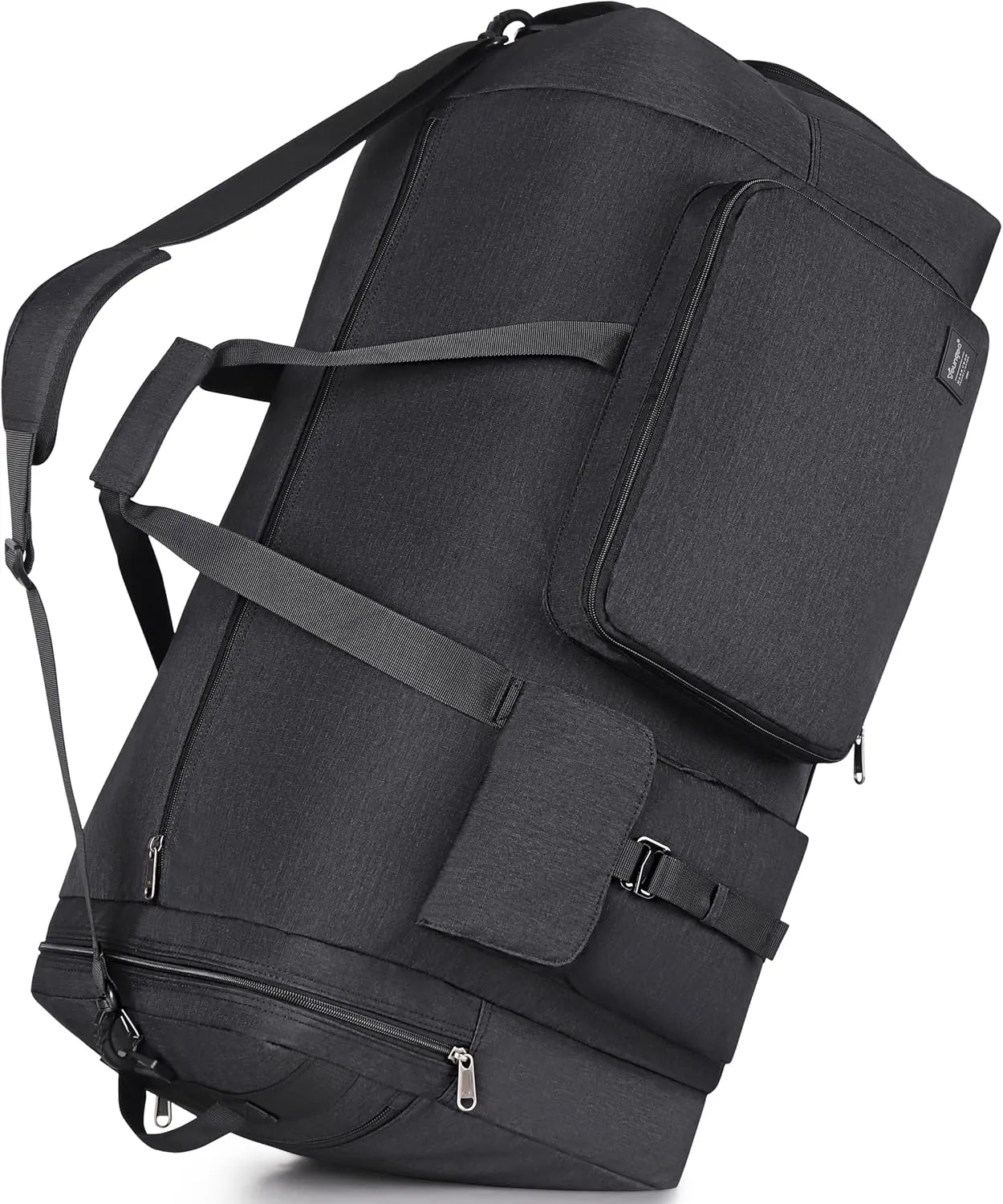 Extra Large Duffle Bag for Travel, Collapsible Duffle Bag for Men, Foldable Duffel Bags for Traveling (Black, 80L)