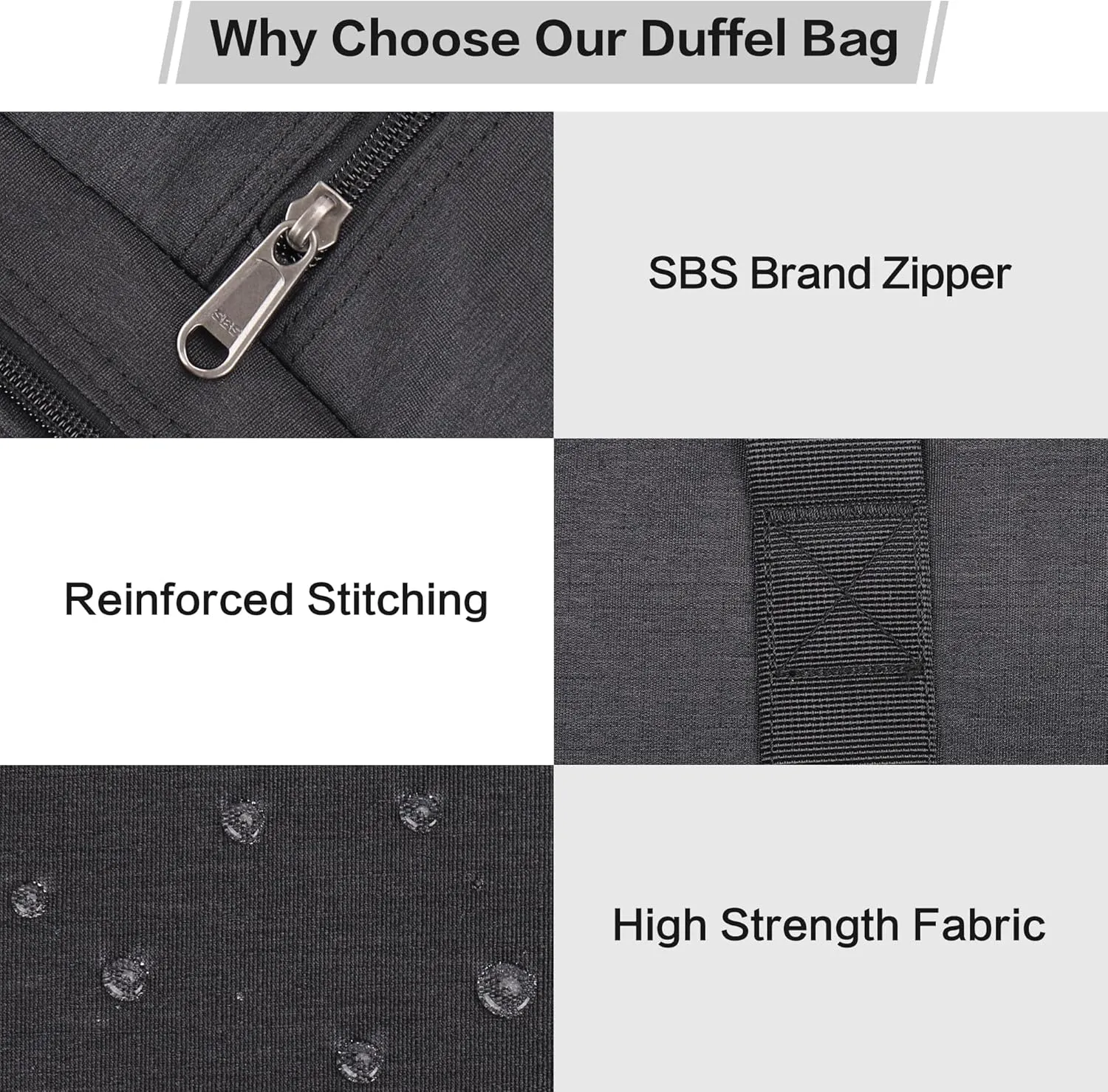 Extra Large Duffle Bag for Travel, Collapsible Duffle Bag for Men, Foldable Duffel Bags for Traveling (Black, 80L)