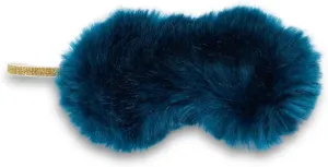 Fabulous-Furs Donna Salyers Sapphire Mink Faux Fur Sparkle Eyemask, Sapphire, One Size