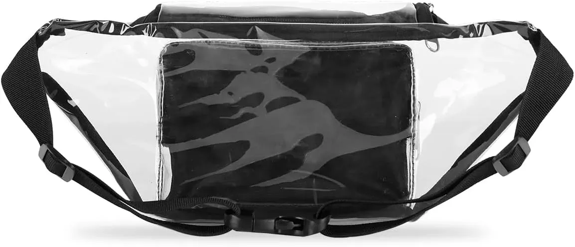 Fall Thanksgiving Day Clear Fanny Pack Stadium Approved Clear Crossbody Belt Bag for Women Men Transparent Waist Bag with Adjustable Strap for Concerts Sports Events Travel