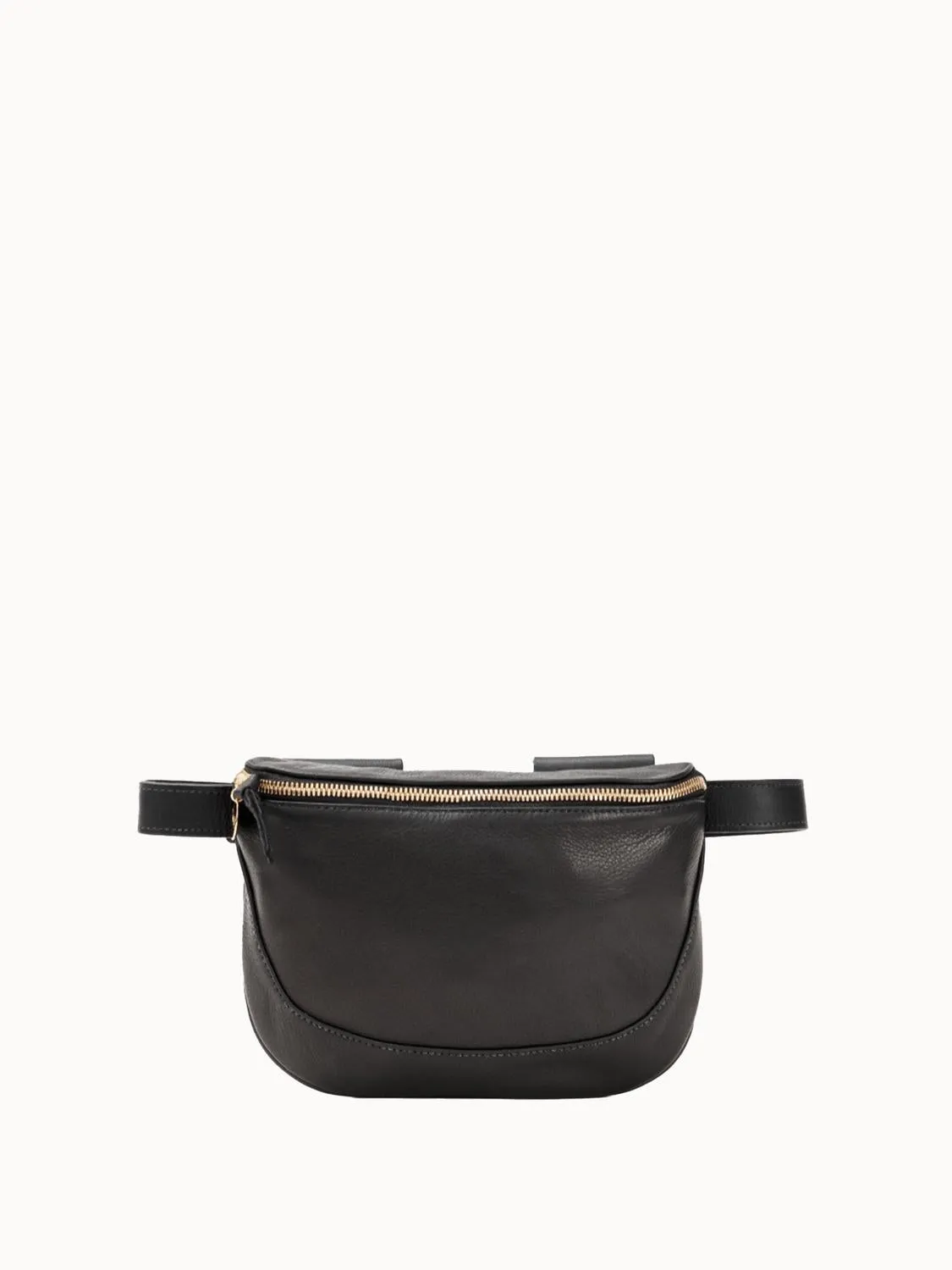 Fanny Pack In Black Velvet Leather