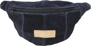 Faux Suede Leather Waist Belt Bag Travel Pouch Fanny Treat Pack Grey 18AA03