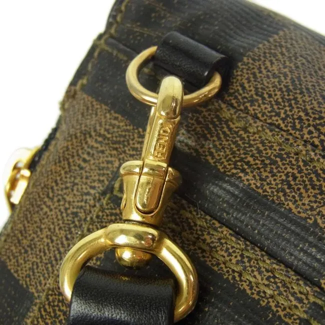 Fendi Brown Checkerboard Print Fanny Pack or Crossbody
