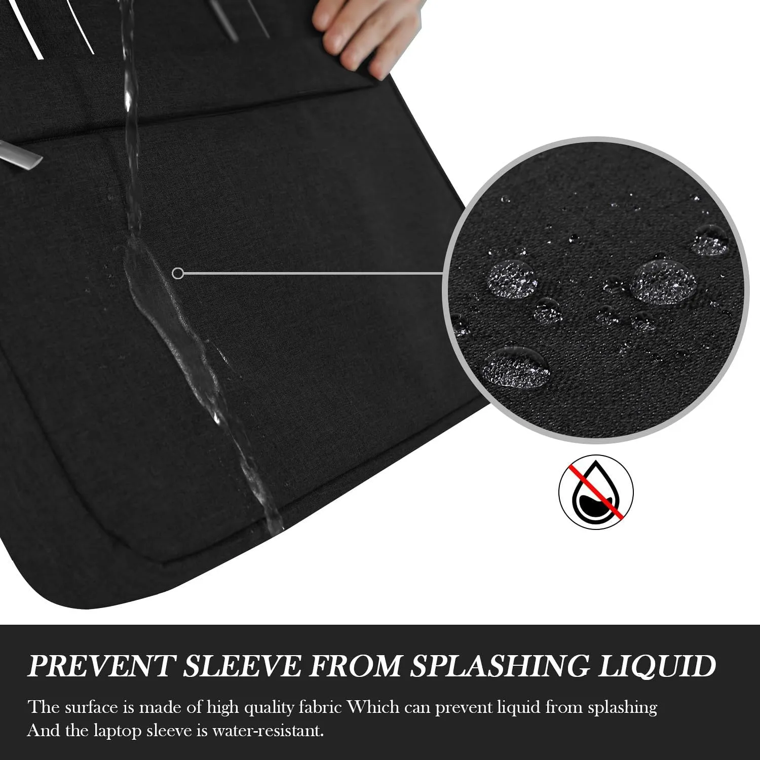 Ferkurn Laptop Bag Case for Women Men Computer Bag Compatible with HP Envy Omen/LG Gram/MSI/Dell XPS/Lenovo Thinkpad/ASUS/Acer, Shoulder Strap Carrying Messenger Briefcase, Black, 17 17.3 Inch