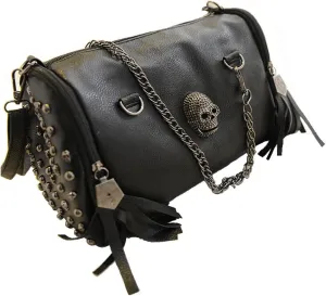 Fivelove Women Top Handle Shoulder Bag Personality Rivet Satchel Tote Middle Size Handbag Purse Bag