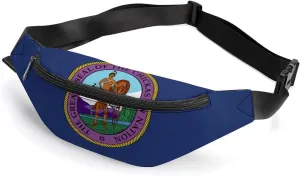 Flag of Chickasaw Nation Cute Fanny Pack Crossbody Lightweight Waist Bag for Men Women Outdoors Sports Hiking