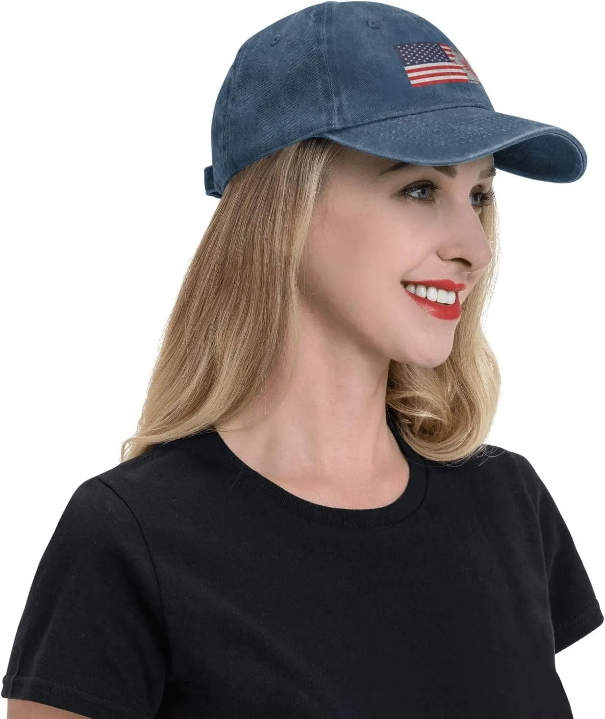 Flag of The Omaha Tribe of Nebraska & Iowa and America Baseball Cap for Men Women Adjustable Vintage Washed Cotton Dad Hat