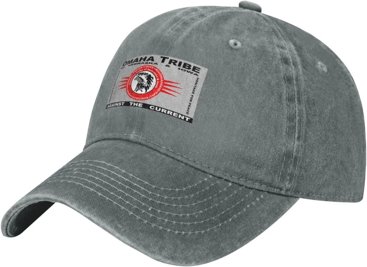 Flag of The Omaha Tribe of Nebraska & Iowa Baseball Cap for Men Women Adjustable Vintage Washed Cotton Dad Hat
