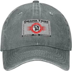 Flag of The Omaha Tribe of Nebraska & Iowa Baseball Cap for Men Women Adjustable Vintage Washed Cotton Dad Hat