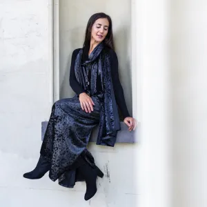 Flared Pant - Black Velvet