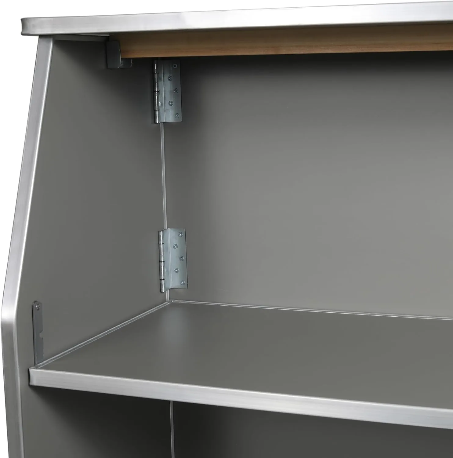 Flash Furniture Amara 4' Gray Laminate Foldable Bar - Portable Event Bar
