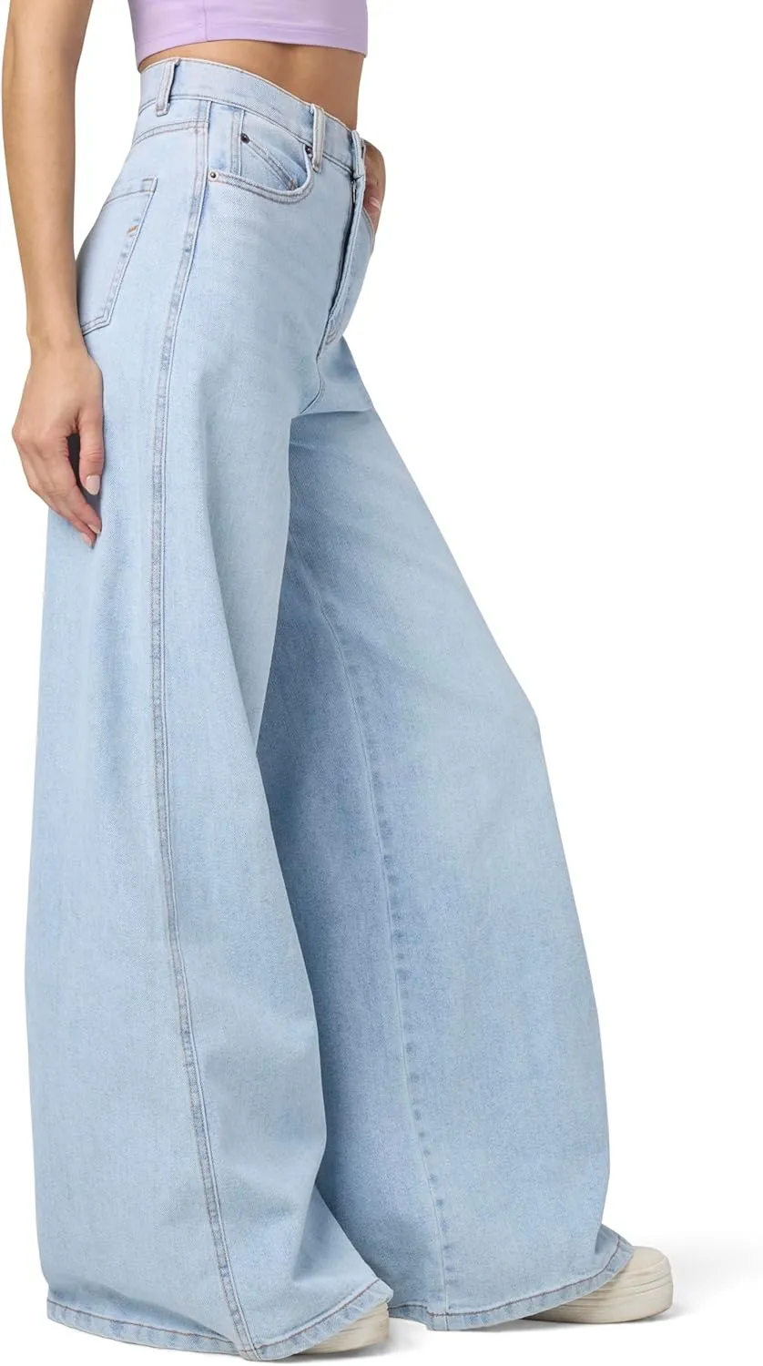 florence by mills Women's Total Softie Denim Wide Leg Jeans