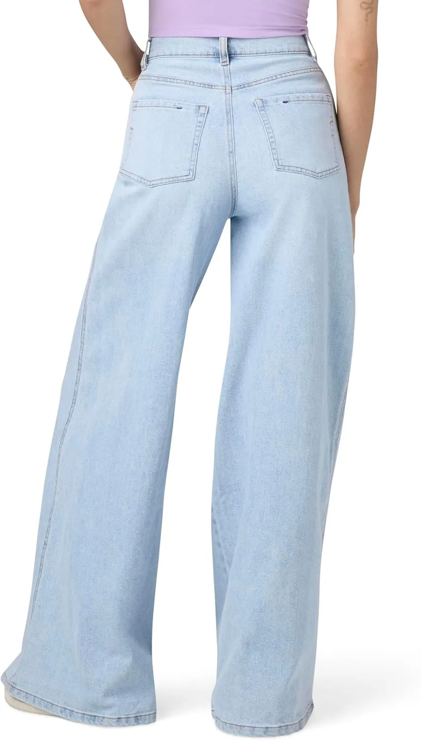 florence by mills Women's Total Softie Denim Wide Leg Jeans