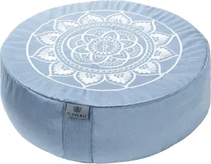 Florensi Meditation Cushion - Comfortable Floor Pillow - Traditional Tibetan Meditation Pillow with Beautiful Velvet Cover - Large Floor Cushion Seating for Adults - Premium Yoga Buckwheat Bolster