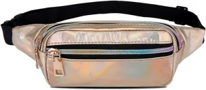 FMURY PU Patent Leather Bright Breast Bag Multi-functional Color Crossbody Bag Wholesale(Gray)
