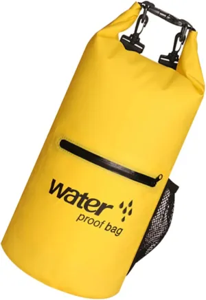 Foldable 10l Inflatable Buoy Bag Mesh Pvc Floating Storage for Rafting Kayaking Fishing Boating Swimming Camping