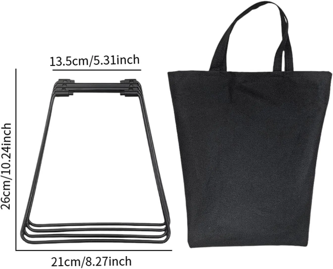 Foldable Cooler Stand Ice Box Holder Trash Bag Bracket Storage Bin Stand Suitcase Rack for Hiking Outdoor Barbecue Travel