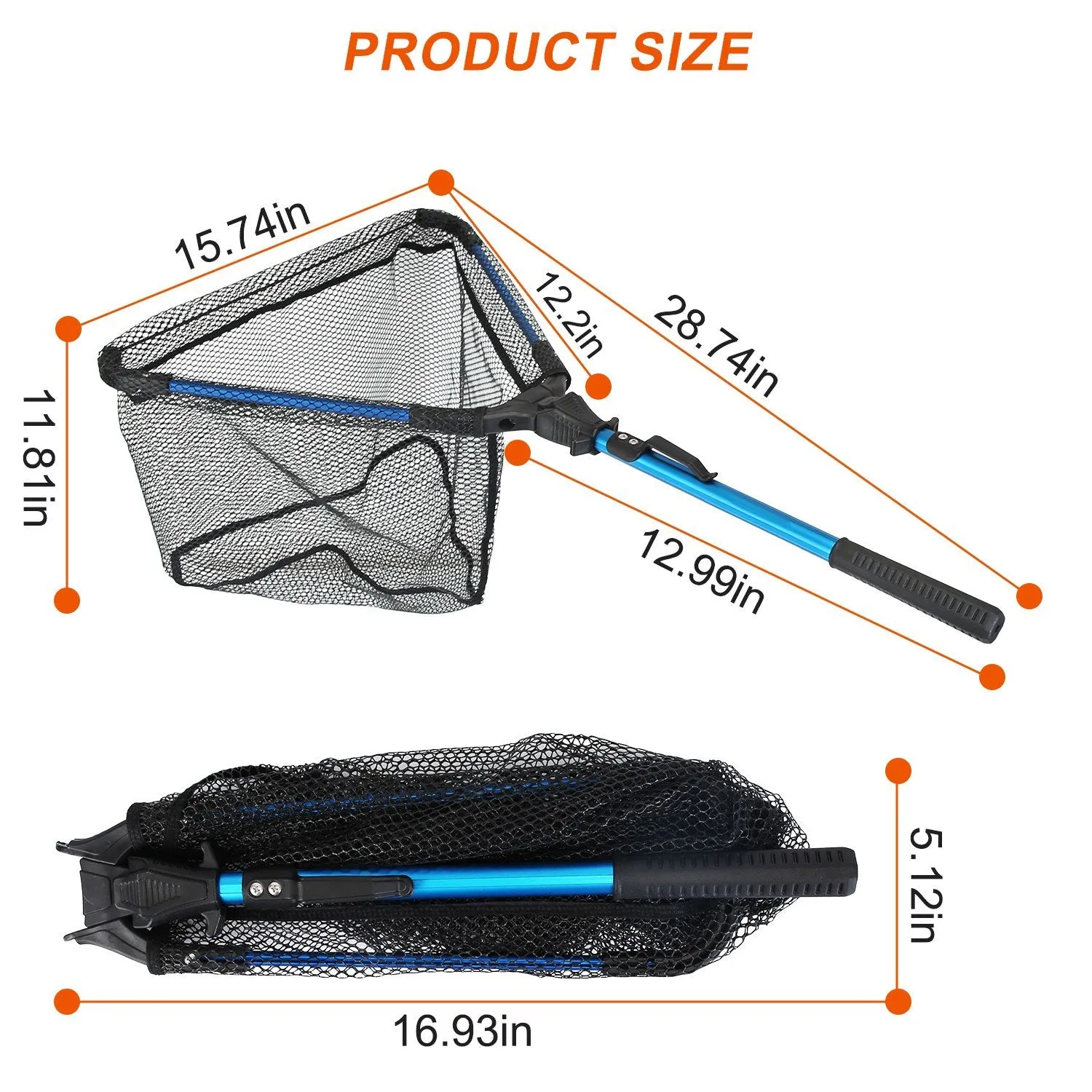 Foldable Fishing Net – Durable & Portable