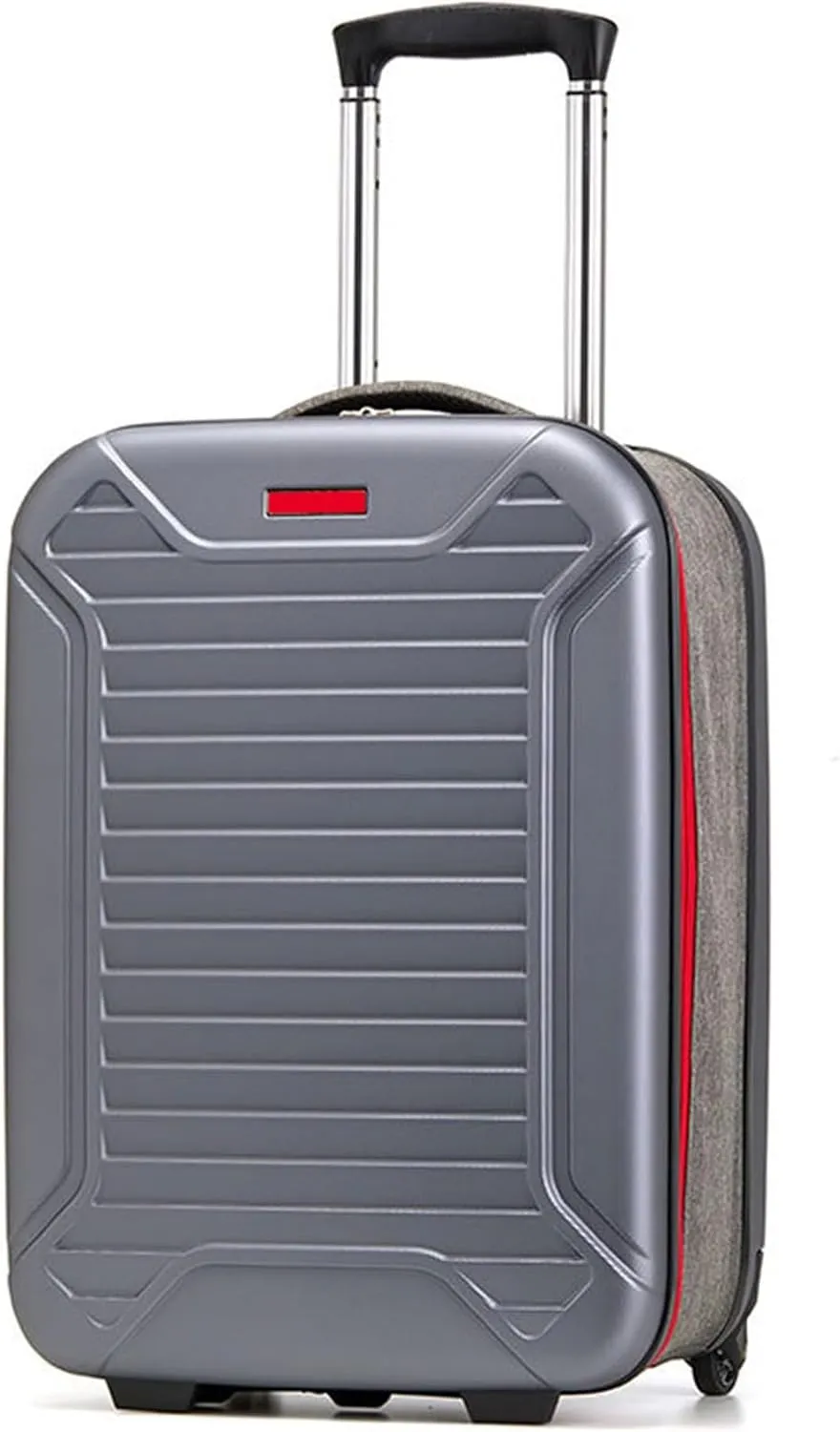 Foldable Luggage, Space Separation Design, Large Capacity Hand Suitcase,Resistant To Drop And Pressure, Hard Shell Storage Box (Color : Red, Size : 24inch)