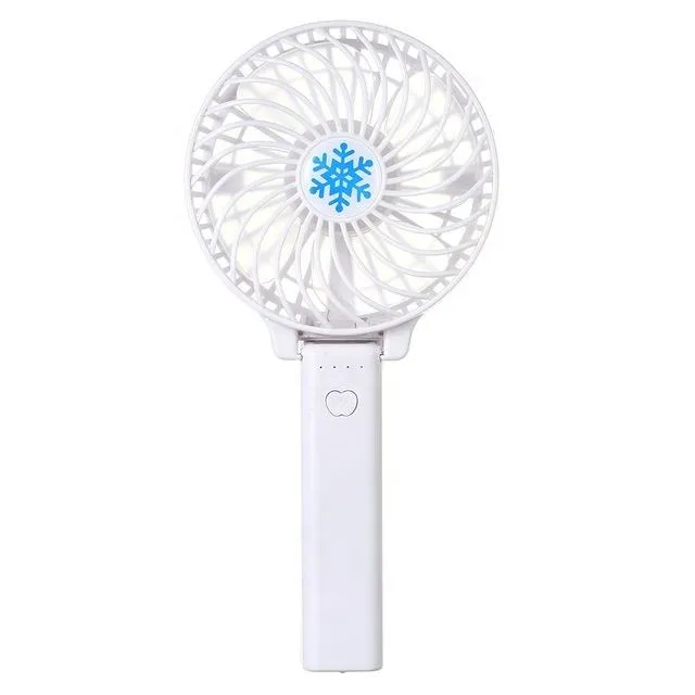 Foldable Mini USB Fan - Portable with Battery and USB Power, Three Wind Speeds