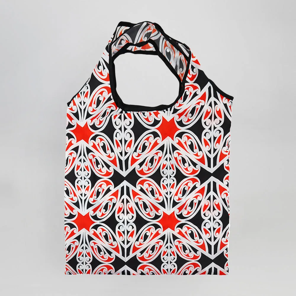 Foldable Shopping Bag - Maori Design