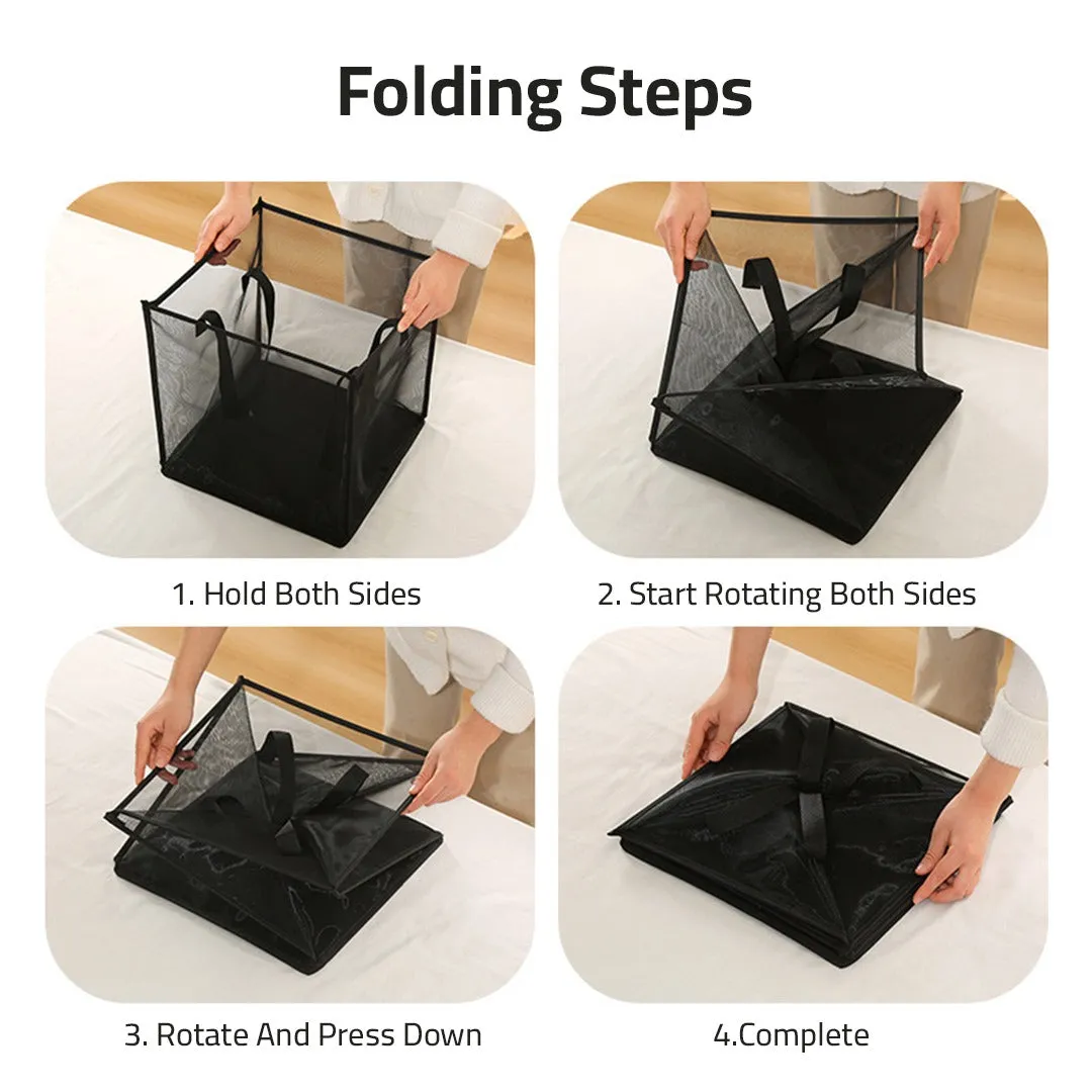 Foldable Square Laundry Basket, Clothes Lightweight Laundry Hamper