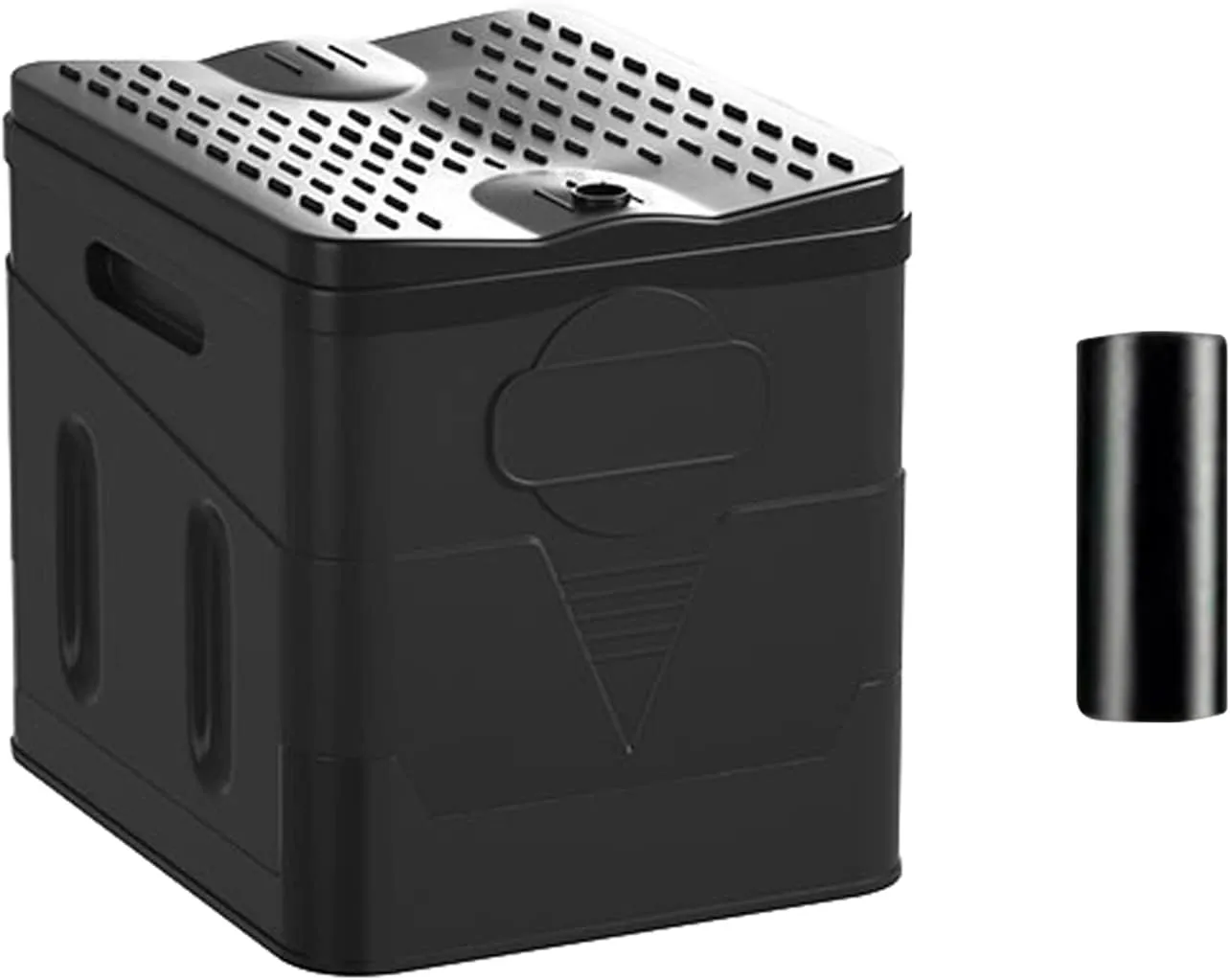 Folding Toilet With Lid Car Portable Potty For Camping Hiking Beach Traffic-Jam Self-driving Travel