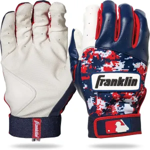 Franklin Sports MLB Youth Batting Gloves - Digitek Camo Baseball   Softball - Premium Leather - Many Sizes   Colors - Youth