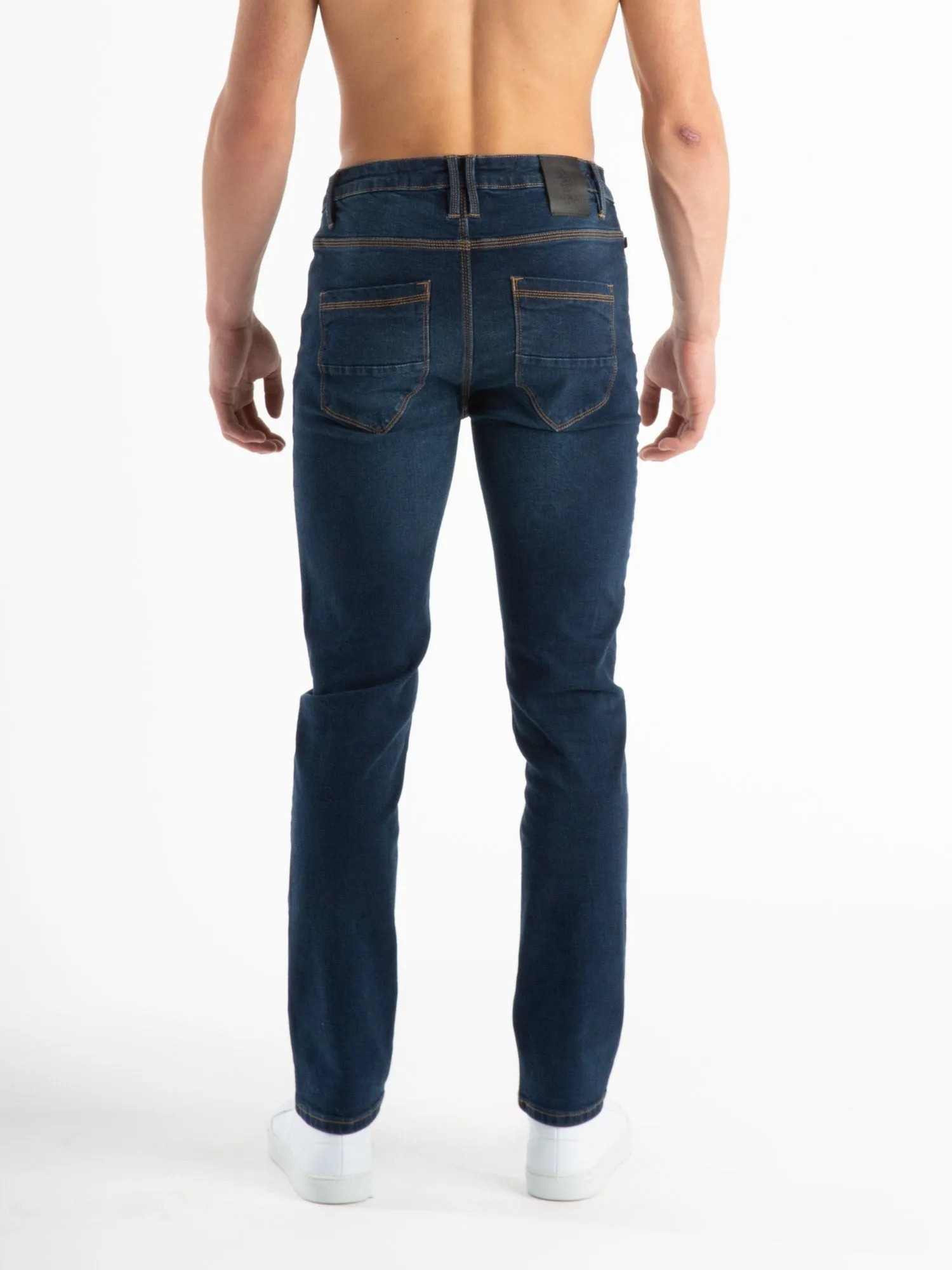 FREDDIE FAST STRAIGHT LEG BLUE WASH JEANS