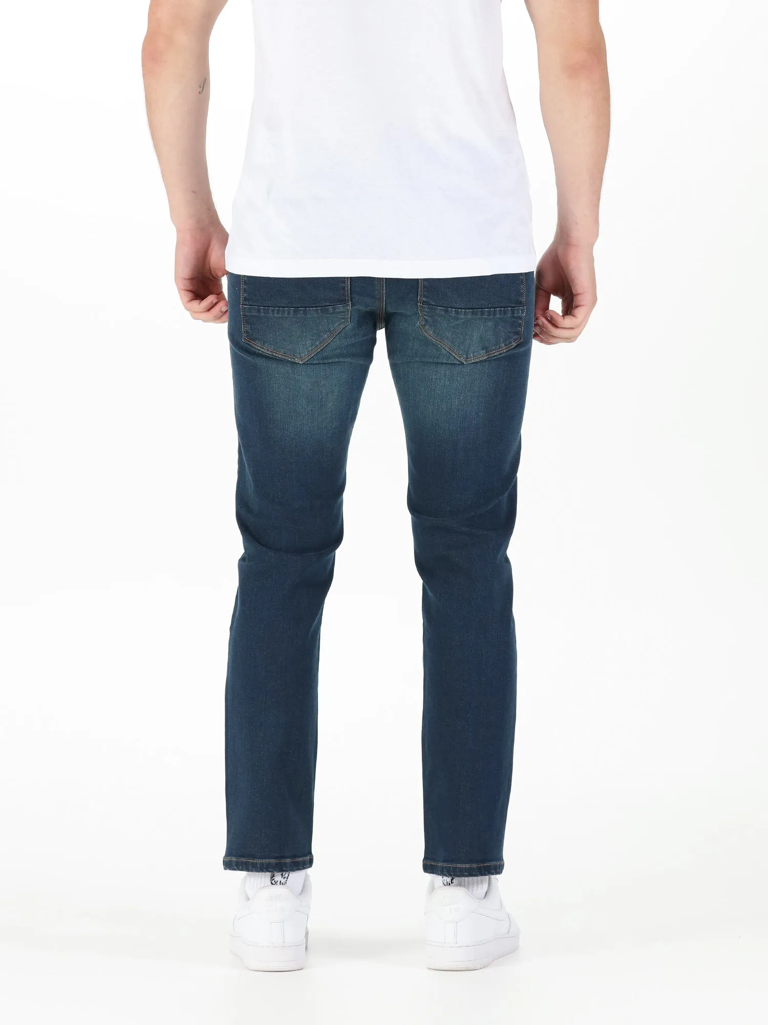 FREDDIE FAST STRAIGHT LEG DARK BLUE/BLACK JEANS