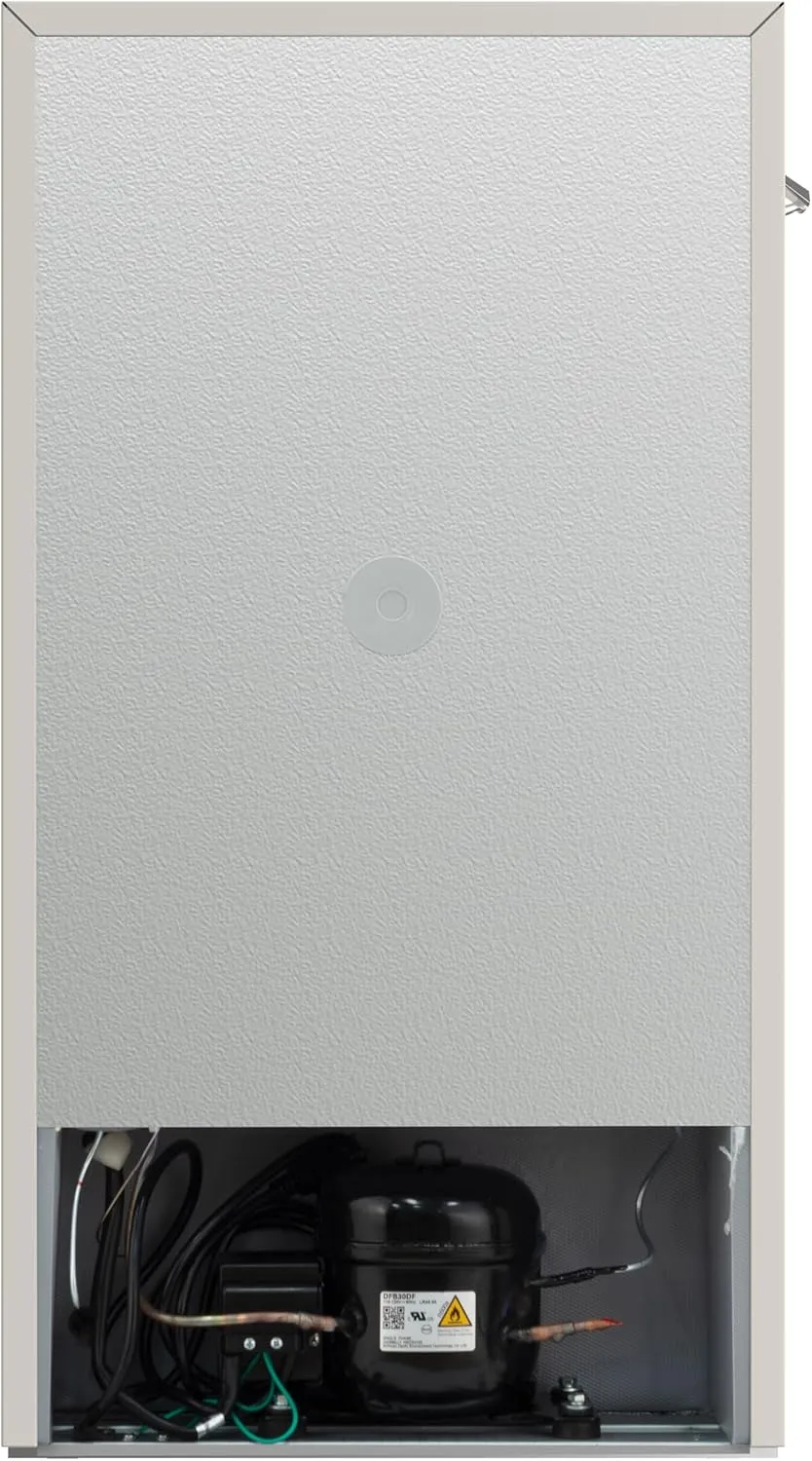 Frigidaire EFR840-Cream EFR840 Retro Mini Fridge with Freezer & Side Bottle Opener-Small 2 Door Refrigerator for Office Bar or College Dorm Room-3.1 Cu Ft – 19”"D x 20.5" W x 33.5" H (Cream)