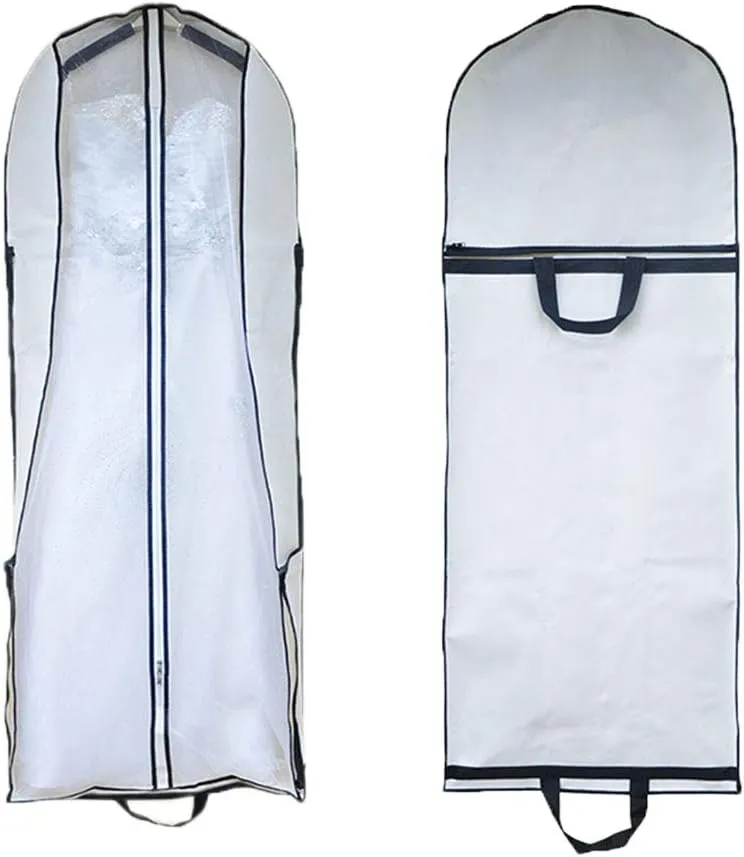FTBY Women's Wedding Gowns Garment Bag Foldable Portable Dust Cover Hanging Luggage Storage Travel Bag
