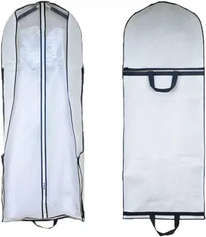 FTBY Women's Wedding Gowns Garment Bag Foldable Portable Dust Cover Hanging Luggage Storage Travel Bag