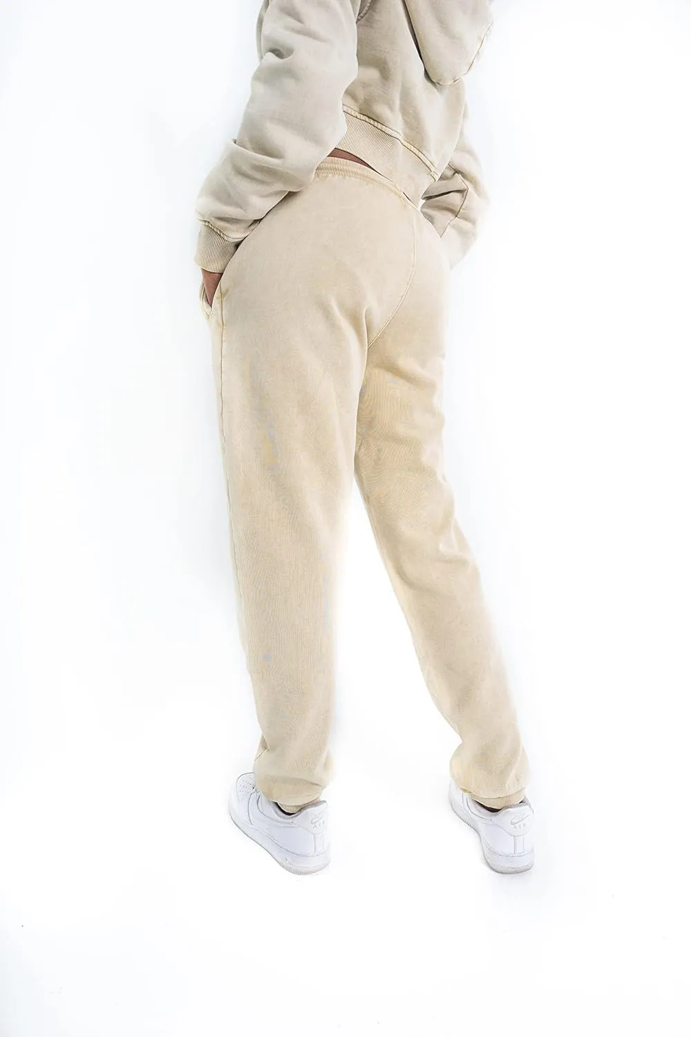 FUBU Women's Garment Washed Script Joggers